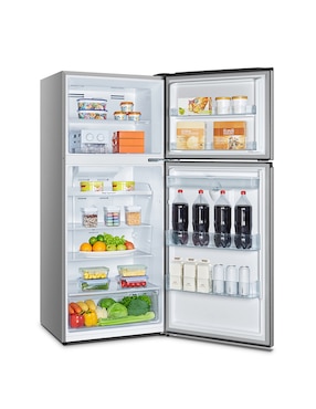 Refrigerador top mount Hisense 14 pies cúbicos inverter RT14N6CDX