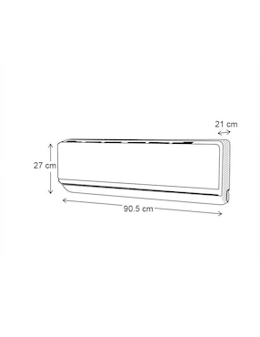 Aire acondicionado mini split Whirlpool frío 12000 BTU WA5060Q 230 V