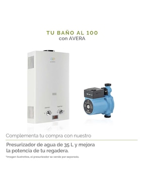 Calentador de paso Avera C12LNAT 12 l Gas natural