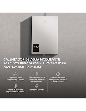 Calentador de paso Avera CM14NAT gas natural