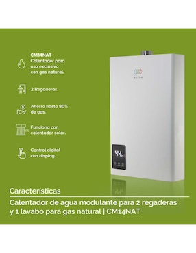 Calentador de paso Avera CM14NAT gas natural