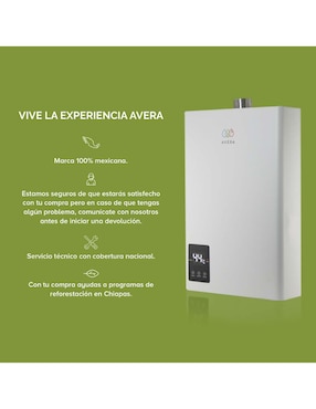 Calentador de paso Avera CM24NAT gas natural