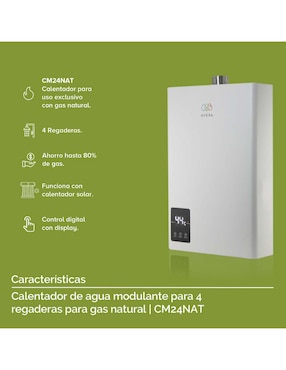 Calentador de paso Avera CM24NAT gas natural