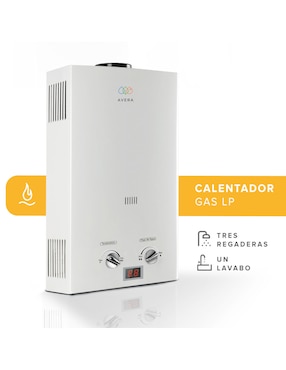 Calentador de paso Avera C16l 3 servicios 16 L gas Lp