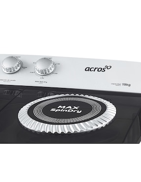 Lavadora doble tina Acros 19 kg manual carga doble carga ALD1945JE
