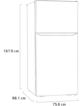 Refrigerador top mount LG 20 pies cúbicos no frost LT57BPSX