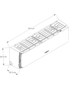 Aire acondicionado mini split Whirlpool frío 11000 BTU SWA1040Q 115 V