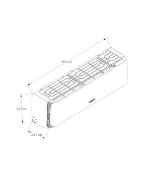 Aire acondicionado mini split Whirlpool frío 17000 BTU SWA3120Q 230 V
