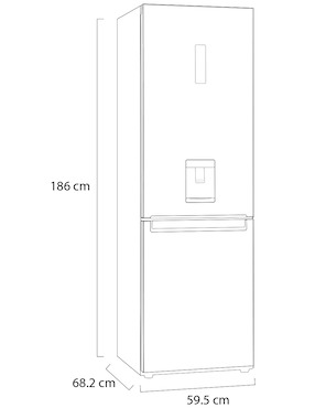 Refrigerador bottom mount LG 12 pies cúbicos inverter y no frost LB37SPP/GB37SPP