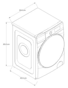 Lavasecadora Whirlpool eléctrica 10 kg 7MWFC5090KC