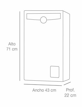 Calentador de depósito Rheem 600055848 16 L gas lp