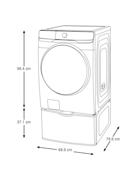 Lavasecadora Samsung eléctrica 22 kg 13 kg WD22T6300GV/AX
