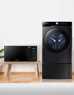 Combo lavasecadora + microondas Samsung eléctrico 22 kg 13 kg F-WD22T65MS23K