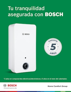 Calentador de paso Bosch Balanzvento13natural 2 servicios 13 l gas natural