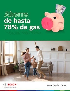 Calentador de paso Bosch Balanzvento13natural 2 servicios 13 l gas natural