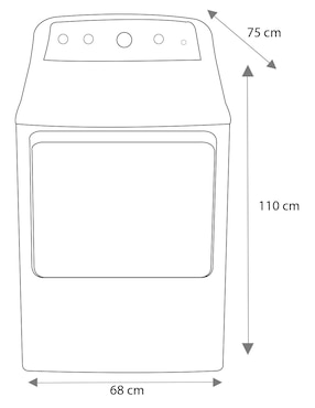 Secadora de gas LP Mabe de 22 kg con 4 ciclos SMG47N8MSDAB0