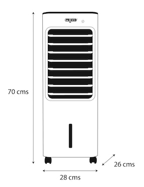 Enfriador evaporativo Frikko frío 7 L F670P-CR