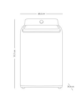 Lavadora Samsung 20 kg automática carga superior wa20a3350gw/ax