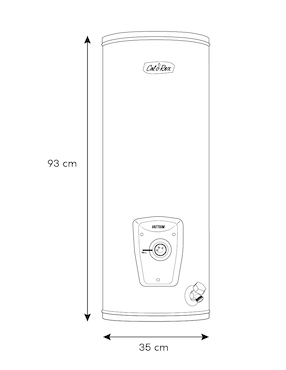 Calentador de depósito Calorex VATTIUM E-15 127V 62 L eléctrico