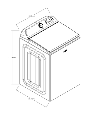 Lavadora Maytag 29 kg automática carga superior 7mmvw7230lc