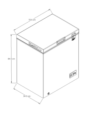 Congelador Whirlpool WCF2105Q horizontal 5 pies cúbicos