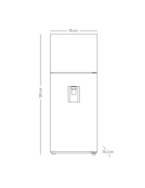 Refrigerador top mount Samsung 17 pies cúbicos inverter no frost RT48A6354S9/EM
