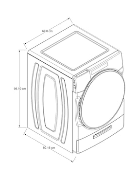Lavasecadora Whirpool eléctrica 20 kg 7MWFC6820LC