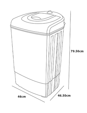 Centrifugadora electrónica Dace de 8 kg con 5 ciclos SD37