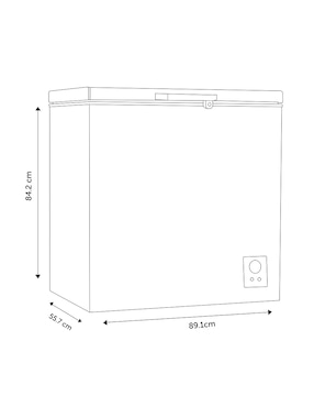 Congelador Hisense FC70D6BGX horizontal 7 pies cúbicos