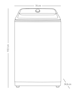 Lavadora Samsung 24 kg automática carga superior WA24A8370GW/AX