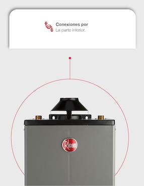 Calentador de paso Rheem 600090007 8 L gas natural