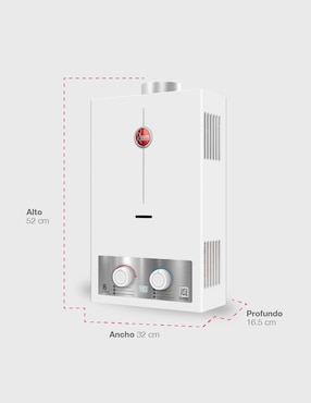 Calentador instantáneo Rheem RHIN-CHN08N Gas natural