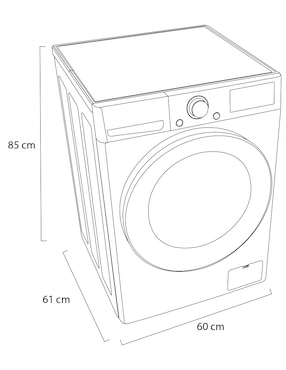 Lavasecadora LG eléctrica 14 kg 8 kg WD14VV3S6C.ASSELAT