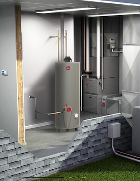 Calentador de depósito Rheem 29V10S/572192 38 L gas natural
