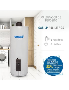 Calentador de depósito Kalotron KA-DEP-060LP-01 60 L gas lp