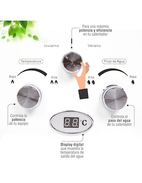 Calentador instantáneo Kalotron KA-INS-045GN-01 4 L gas natural