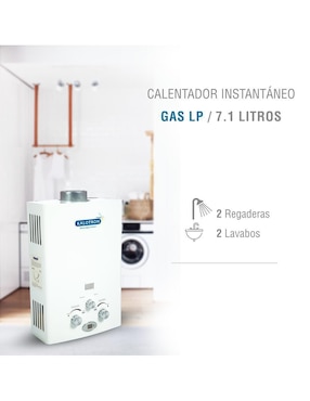 Calentador instantáneo Kalotron KA-INS-078LP-01 7 L gas lp