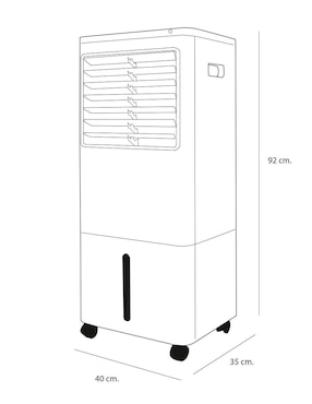 Aire acondicionado de torre Dace frío 30 L DAL2B-3050C 127 V