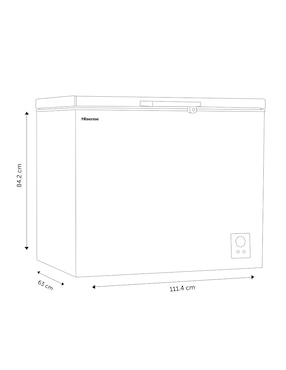 Congelador Hisense FC11D6BWX1 horizontal 11 pies cúbicos