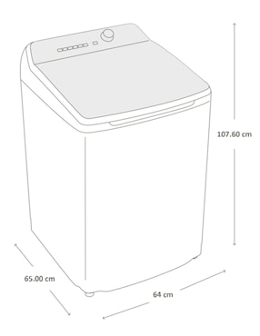 Lavadora Haier 19 kg automática carga superior lha9120wgab0
