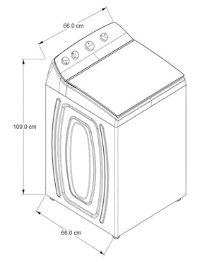 Lavadora Whirlpool 20 kg automática carga superior 8mwtw-2024mjm