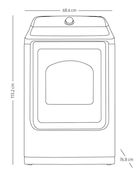 Secadora de gas natural LP Samsung de 24 kg con 10 ciclos DVG24A5370V/AX