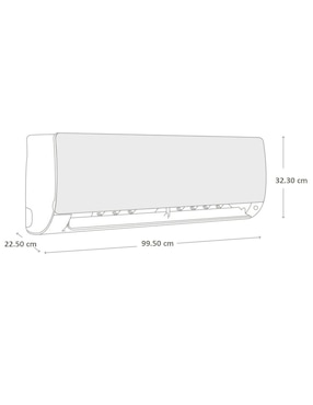 Aire acondicionado mini split inverter Haier Frío y calor 18000 BTU HS18HFW13MI 220 V