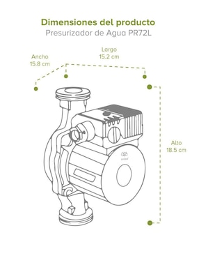 Calentador instantáneo Avera C16LNATPR72L 16 L gas natural