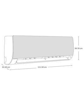 Aire acondicionado mini split inverter Haier frío y calor 24,000 BTU HS24HFW13MI 220 V