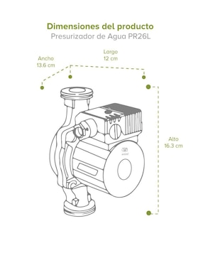 Calentador instantáneo Avera C6LPR26L 6 L gas lp