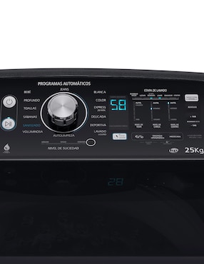 Lavadora Mabe 25 kg automática carga superior lmp75201wdab0
