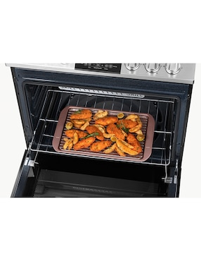 Estufa de piso a Gas LP Mabe Ultimate 72 cm EMH7614DATSS0 de 6 quemadores
