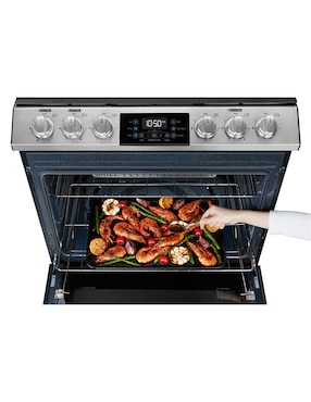 Estufa de piso a Gas LP Mabe Ultimate 72 cm EMH7614DATMSS0 de 6 quemadores