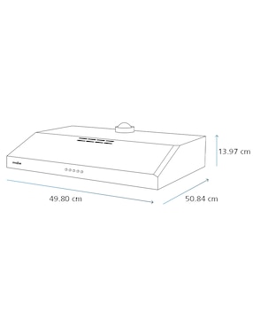 Estufa de piso Mabe Ultimate Estufa: 50 cm. Campana: 50 cm EM5043CMPU501G de 4 quemadores